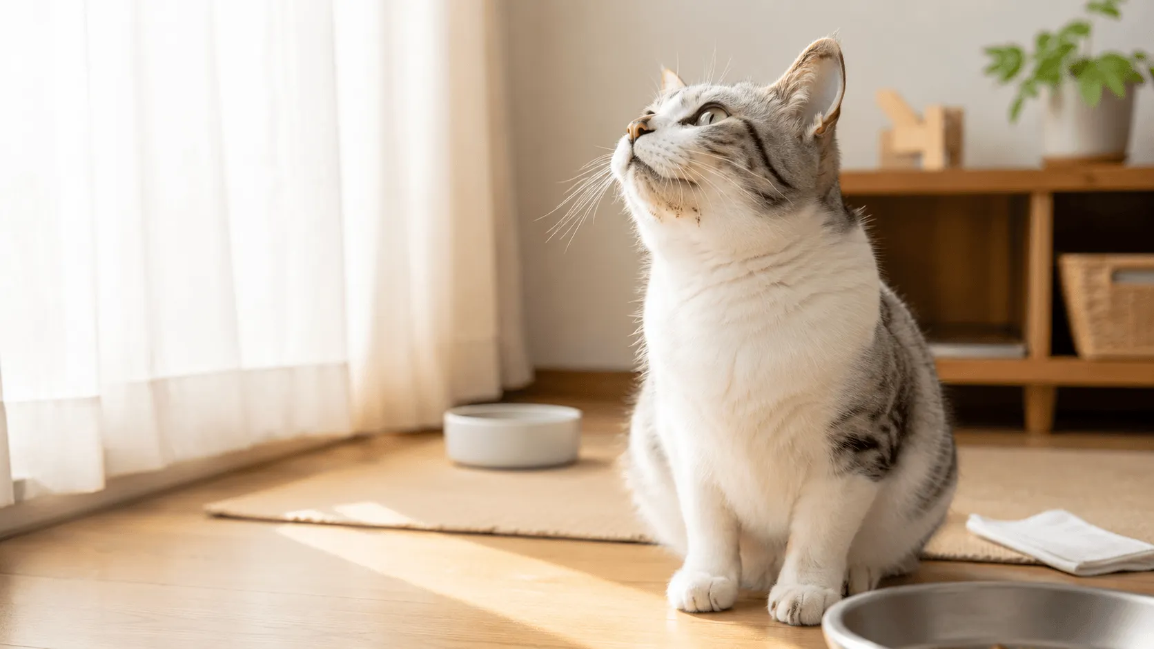 猫のあごが黒い・汚れて見えるとき｜猫ニキビと食器の見直し