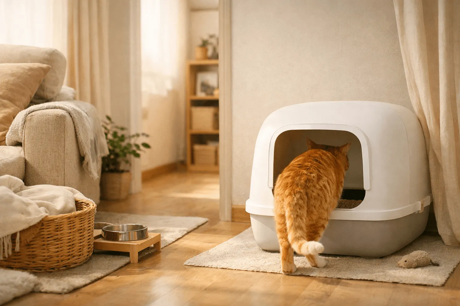 猫のトイレの場所｜落ち着いて使える設置場所