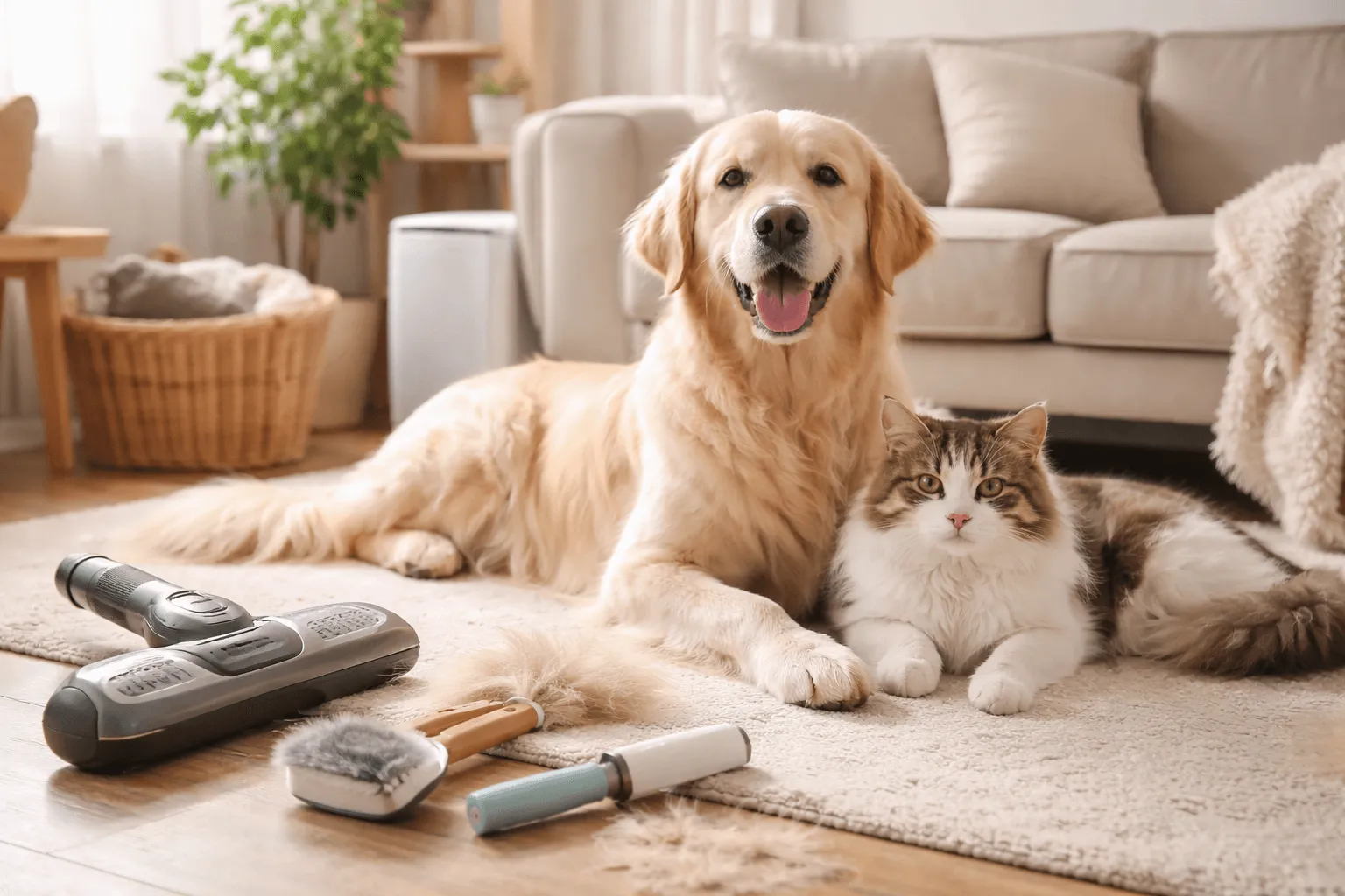 犬猫の抜け毛対策｜換毛期のケアと掃除のコツ