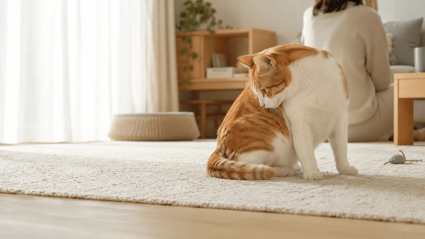 猫がしっぽを追いかけて噛むとき｜遊び・皮膚の違和感・受診判断
