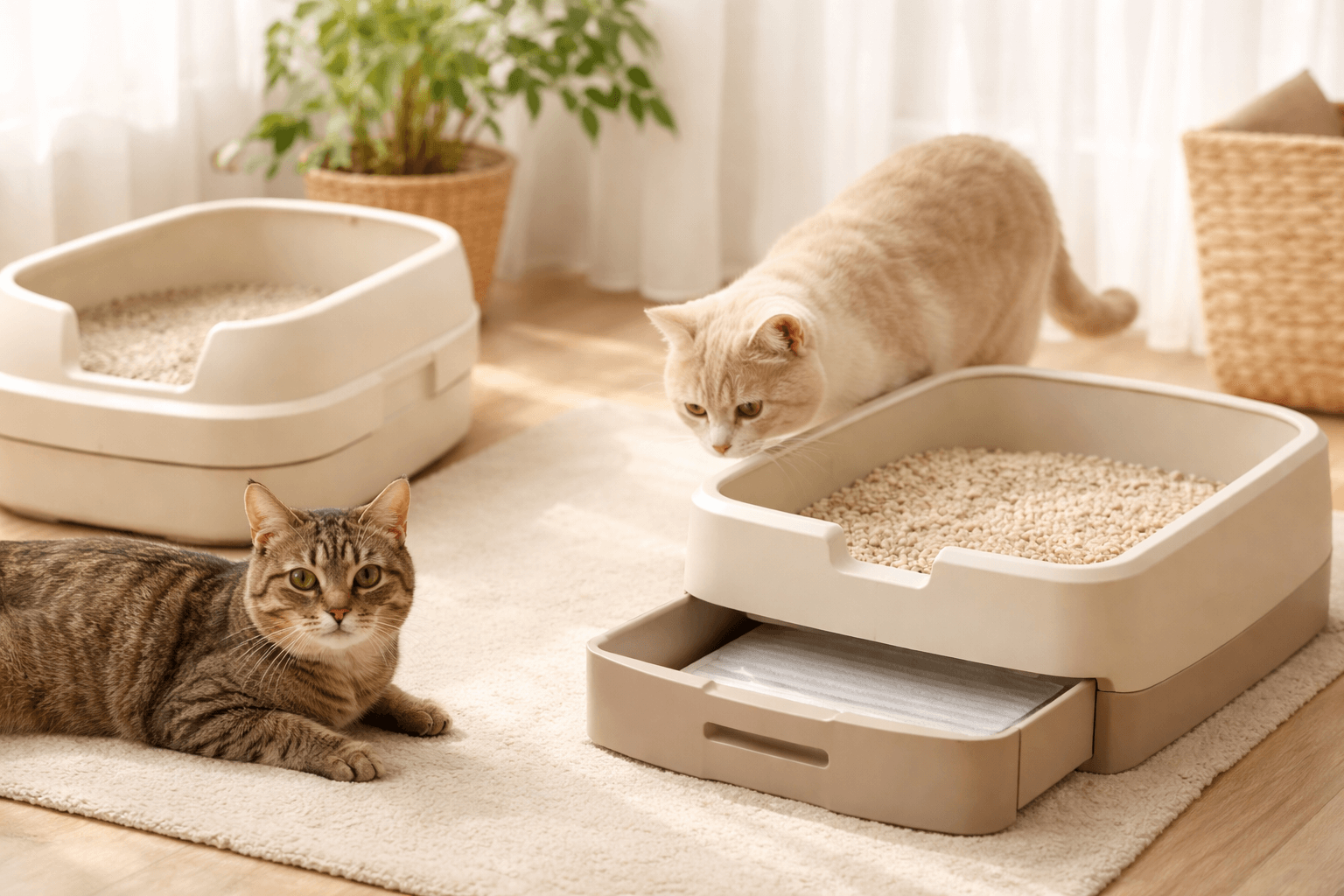 猫用システムトイレの選び方｜向いている猫・向かない猫の違い