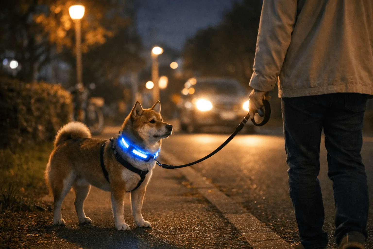 犬の夜の散歩は安全？昼との違いと見落としやすいリスク