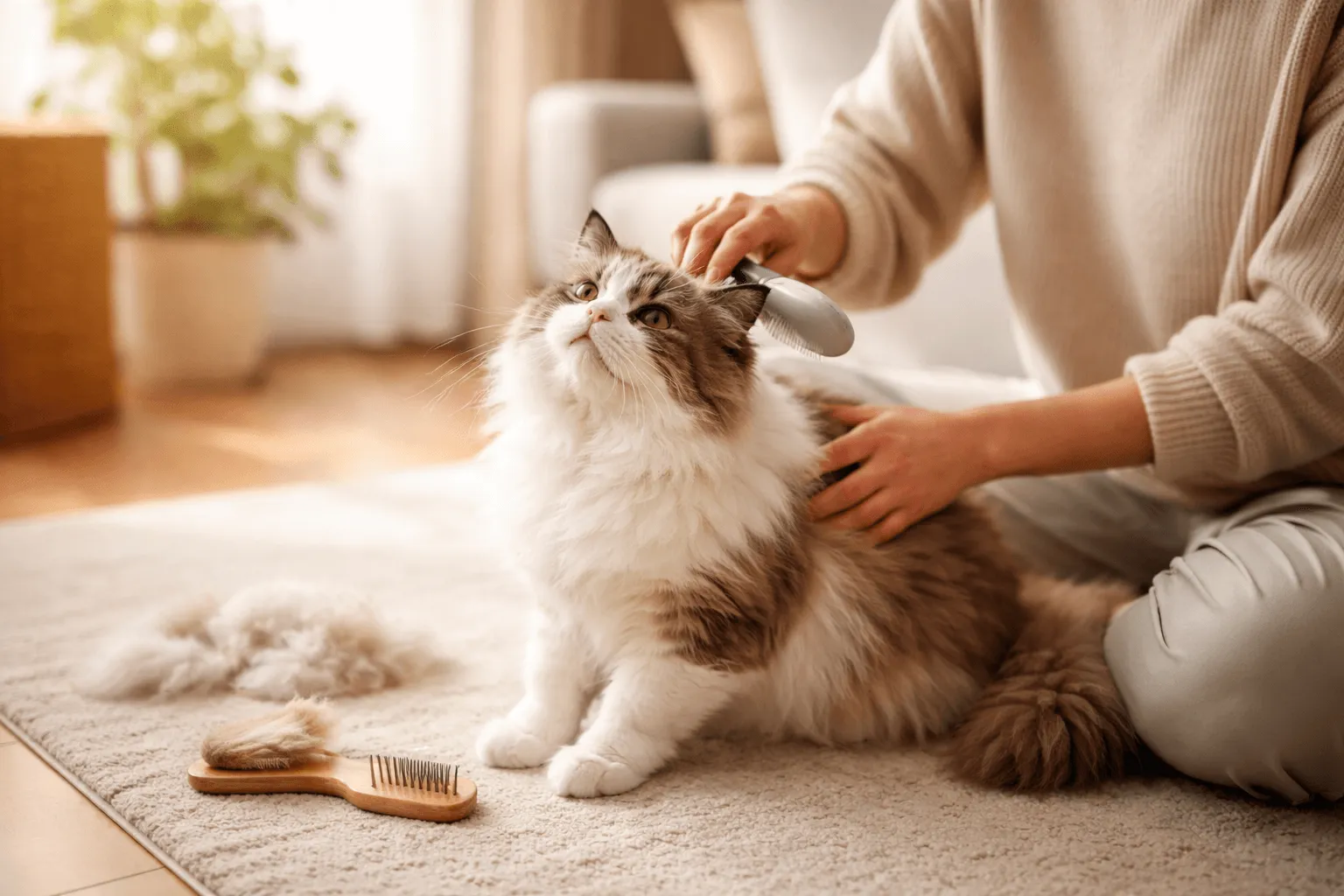 猫のブラッシング頻度｜毛玉ケアとストレスのバランス