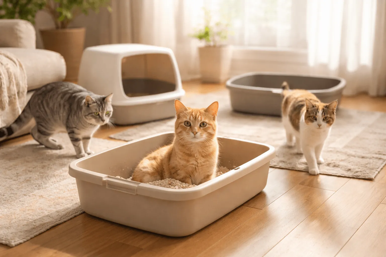 猫のトイレは何個必要？多頭飼いの設置ルール