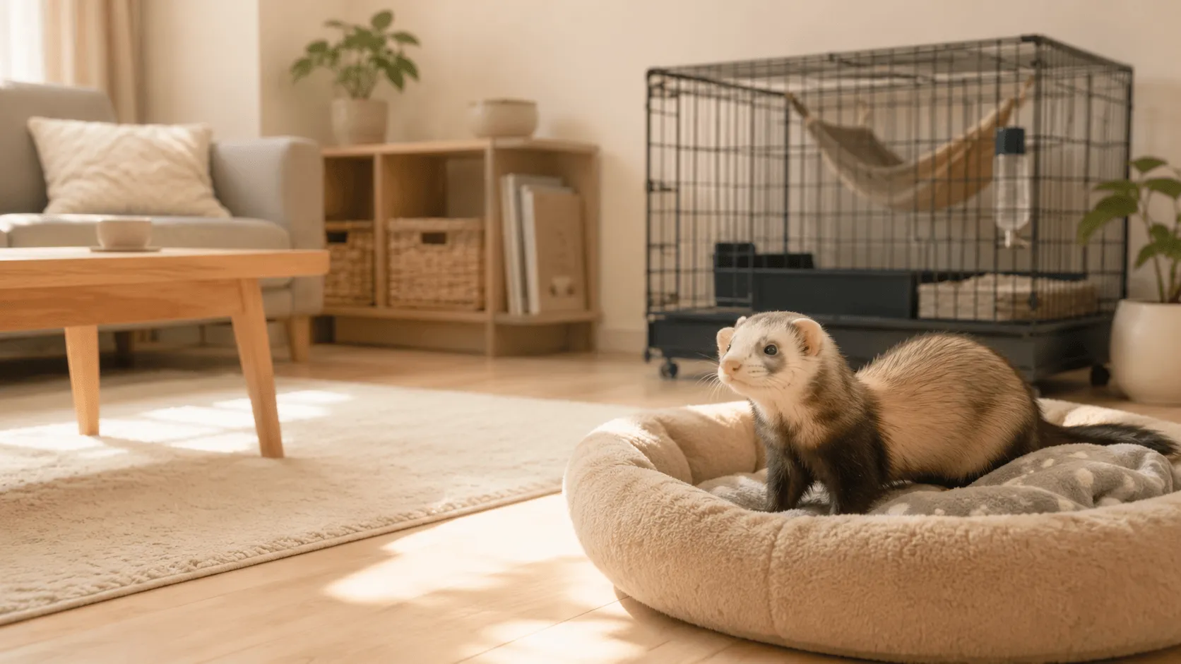 フェレットは留守番できる？遊ぶ時間と部屋の安全管理を考える