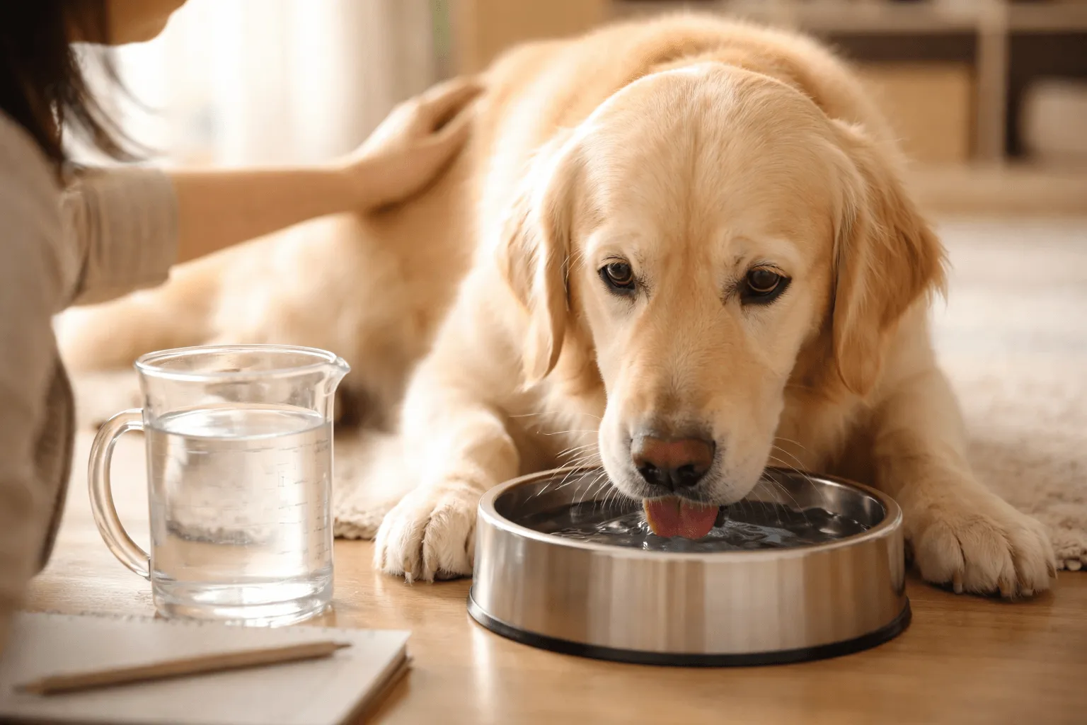犬が水を飲みすぎるとき｜正常との違いと受診の判断
