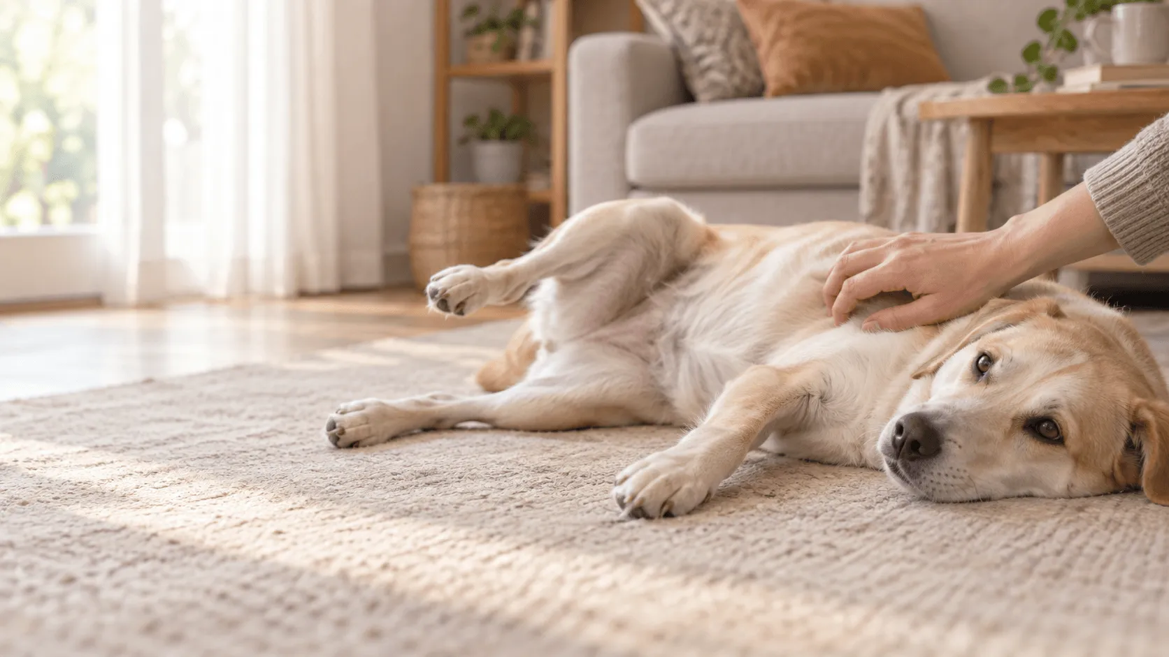 犬のお腹をかくと後ろ足が動くのはなぜ？｜引っかき反射とかゆみの見分け方
