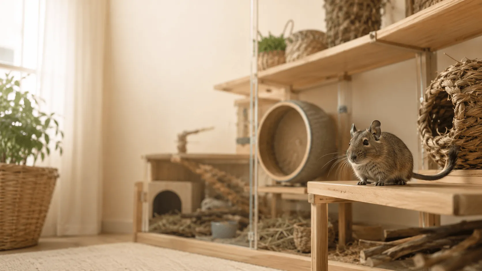 デグーを迎える前に知りたい性格と暮らし｜鳴き声・運動量・温度管理
