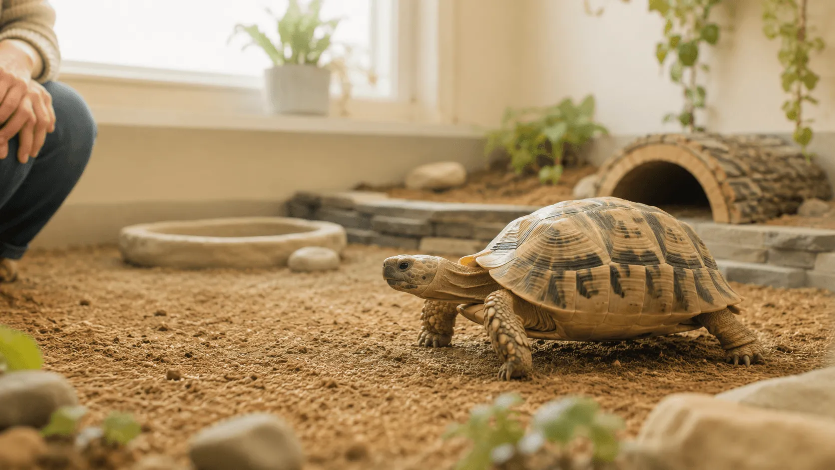 リクガメがひっくり返ったとき｜起こした後の観察と再発防止