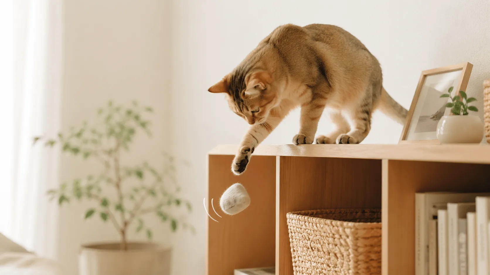 猫はなぜ物を落とすのか｜遊び・確認・反応を見る行動