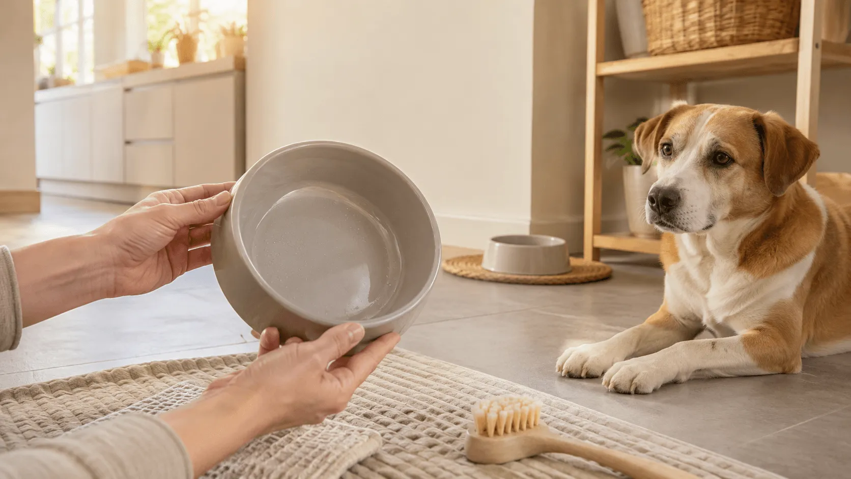 夏の犬の食器がぬるぬるするとき｜洗い方・素材・替え時の見直し